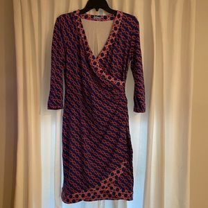 EUC J. McLaughlin faux wrap dress M